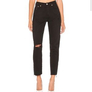 LEVI’S Wedgie Fit Icon Jeans in Black Desert